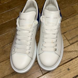 blue and white Alexander Mcqueens